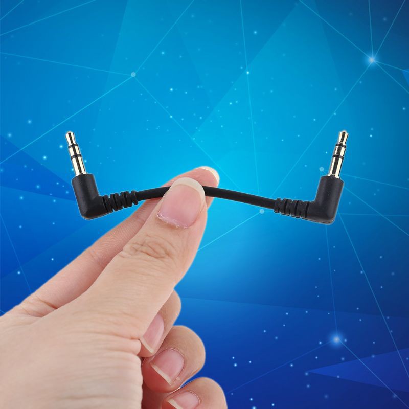 Vivi สายสัญญาณเสียง 90 องศามุมขวา 3 . 5 มม . แจ็คสายสัญญาณเสียงสเตอริโอ Aux