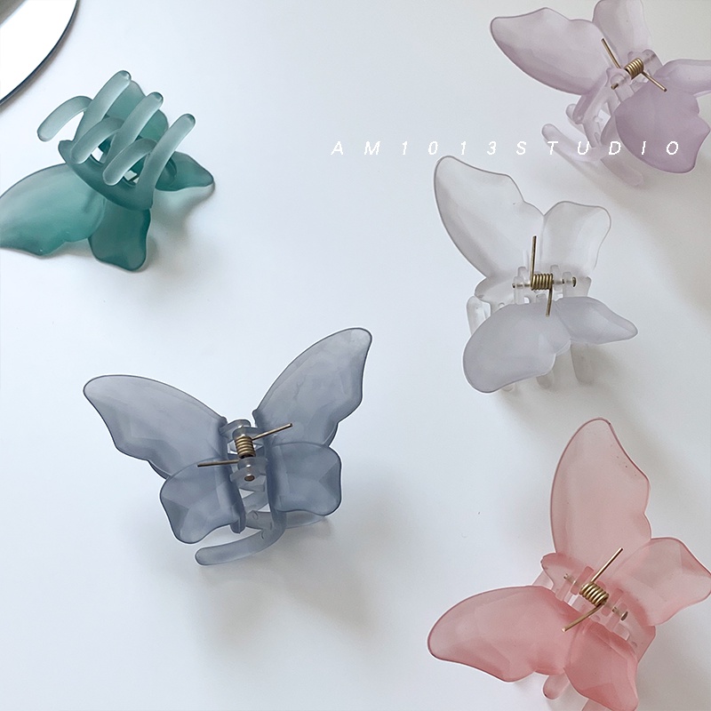 กิ๊บติดผมผีเสื้อ 3D ผู้หญิงโลภฤดูร้อน Frosted Back Head ClipS Headdress ราคา ถูกที่สุด ดีลบีเคเค แกลเลอรีภาพที่ 8