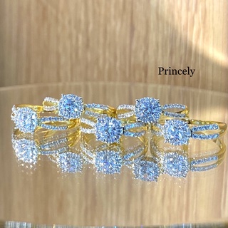 Princely Diamond ring แหวนเพชรทองแท้9เครุ่นRG5119แหวนเพชรประดับด้วยเพชรสวิส💎