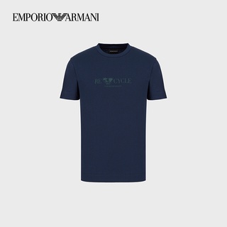 ARMANI เสื้อยืดแขนสั้น พิมพ์ลาย Emoji Recycle Fun สําหรับผู้ชาย