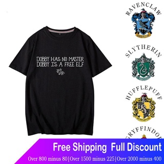 เสื้อยืดสีขาวเสื้อยืด พิมพ์ลาย Harry Potter Leyte Col แฟชั่นยอดนิยม สําหรับผู้ชาย และผู้หญิงS-4XL