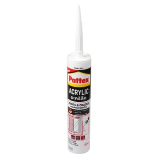 ACRYLIC SEALANT PATTEX 280 ML WHITE อะคริลิกซีแลนด์ PATTEX 280 มล. สีขาว วัสดุประสานและอุดรอยรั่ว เคมีภัณฑ์ก่อสร้าง วัสด