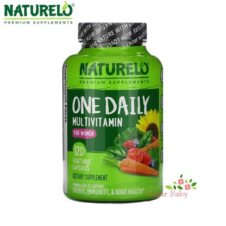 NATURELO One Daily Multivitamin for Women 120 Vegetable Capsules วิตามินรวมสำหรับผู้หญิง 120 เวจจี้แคปซูล