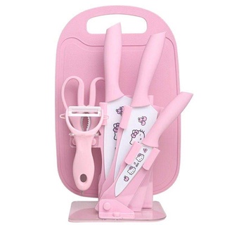 ชุดมีดพร้อมที่วางHellokitty
