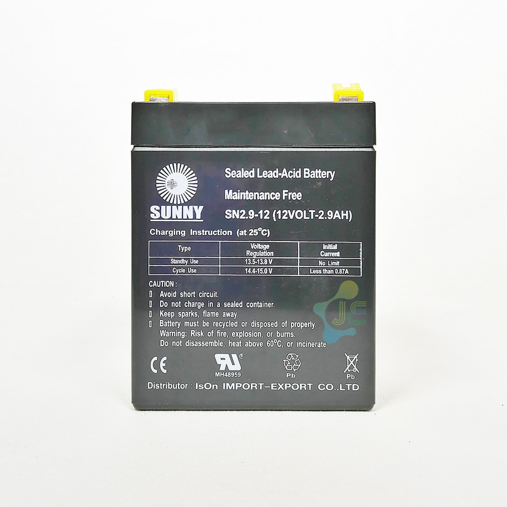 Sunny แบตเตอรี่แห้ง รุ่น SN2.9-12 ขนาด 12V 2.9AH