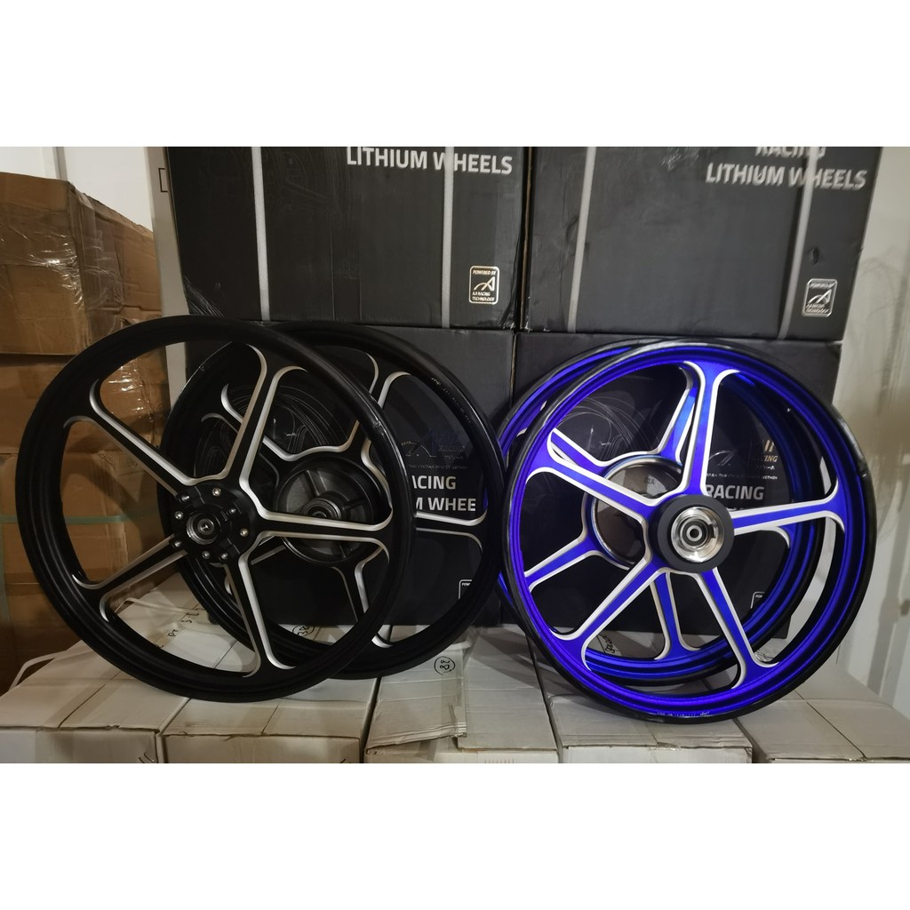 AJI RACING LC135 FG505 OPEN HUB LITHIUM SPORT RIM (140/160X17) MATT COLOUR LITHIUM RIM