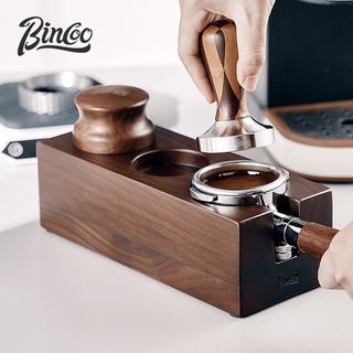 Bincoo ฐานวางผงกาแฟ วอลนัท แบบกด