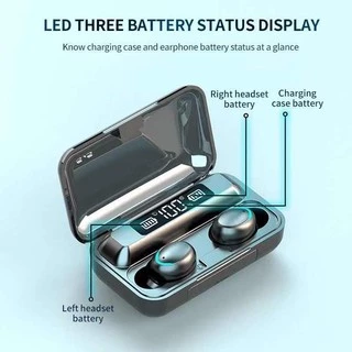 หูฟังบลูทูธ TWS รุ่น F9-5 เชื่อมต่อ Bluetooth 5.1 ระบบสเตอริโอ หูฟังเล่นเกมส์ แยกเสียงซ้ายขวาได้