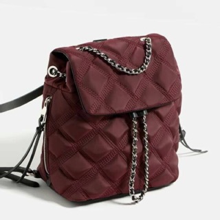 กระเป๋า ZARA QUILTED CHAIN BACKPACK แท้