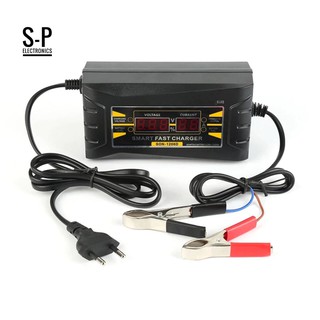 suoer เครื่องชาร์จแบตเตอรี่ขนาด 12 โวลท์ 6 แอมป์ Smart Fast charger รุ่น SON-1206D