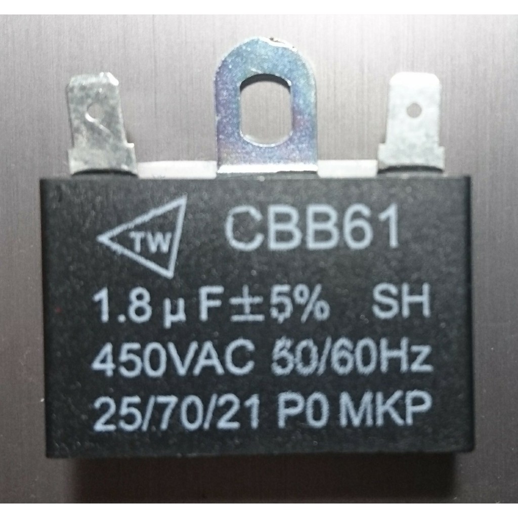 คาปาซิเตอร์พัดลม CAP 1.5uf 400v  ,1.8uf 400V ,2.0uf 400v