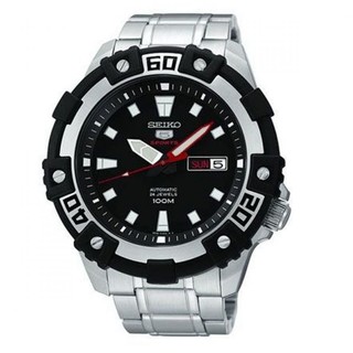 Seiko 5 Sports Automatic นาฬิกาข้อมือสุภาพบุรุษ Silver สายสแตนเลส SRP471K1