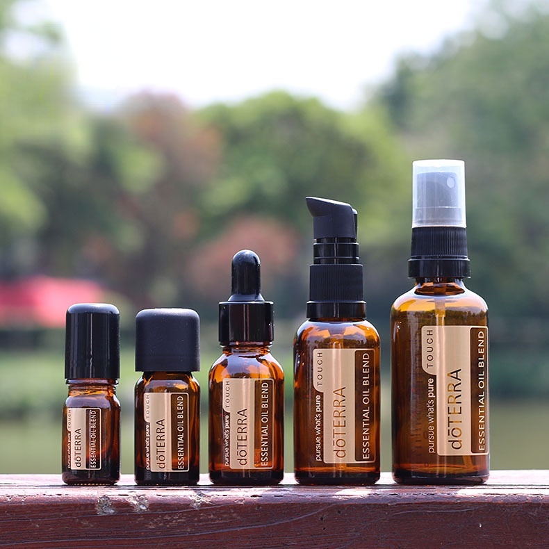 Doterra ขวดสเปรย์เปล่า สีน้ําตาล ขนาด 5 มล. - 50 มล. สําหรับใส่น้ําหอม