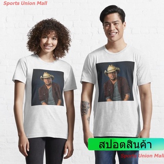 2022 Jason aldean Essential T-Shirt ins แมทช์ลุคง่าย เสื้อยืด คู่รัก ผู้ชาย เสื้อ women