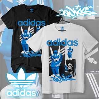 เสื้อยืดสีขาว - ADIDASxQUICCSHypebeastสตรีทแวร์เสื้อยืดพรีเมี่ยมซุปเปอร์Unisexมีจําหน่ายขนาดใหญ่4XL