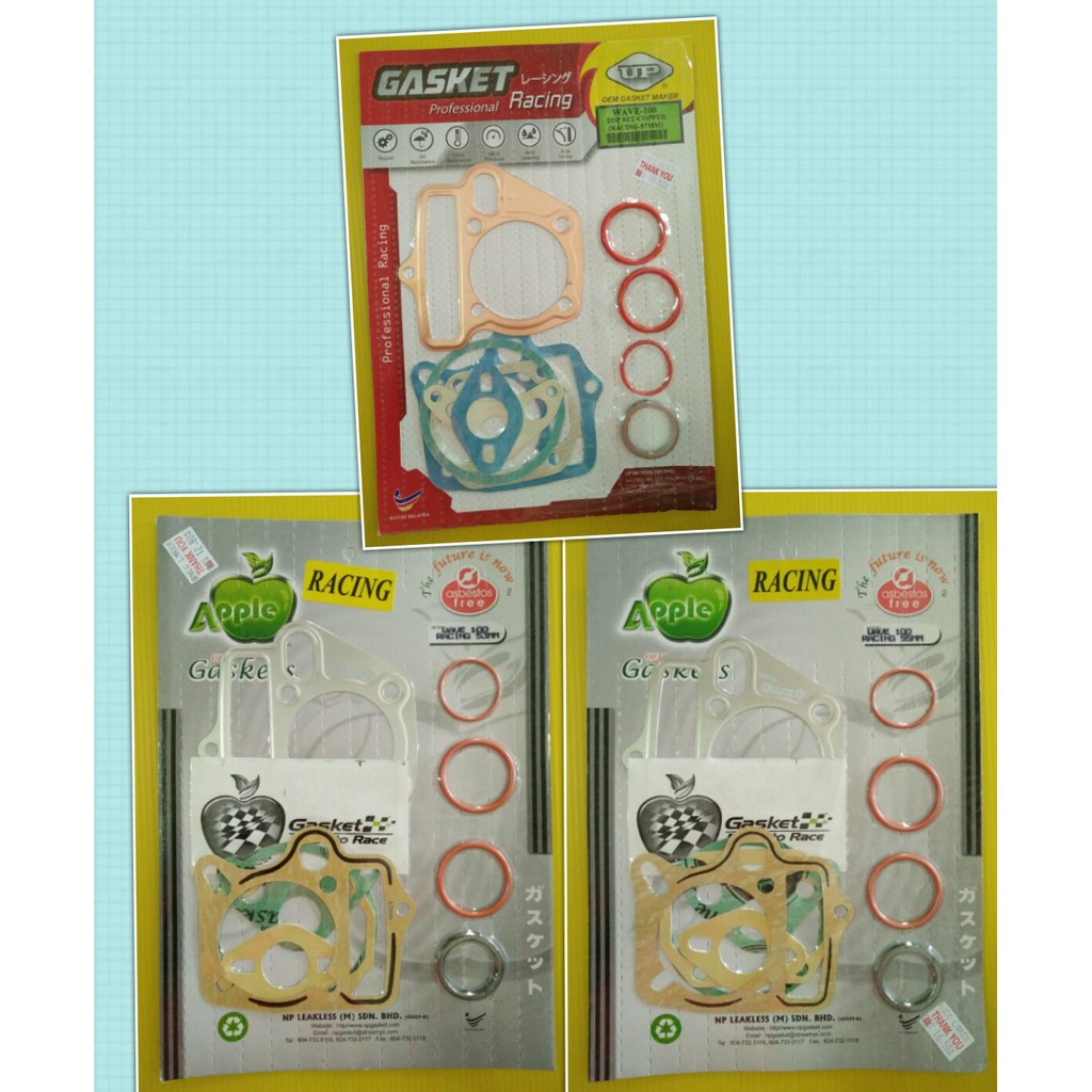 EX5-DREAM/WAVE100 ( 53MM/55MM/56MM/57MM) RACING TOP SET GASKET