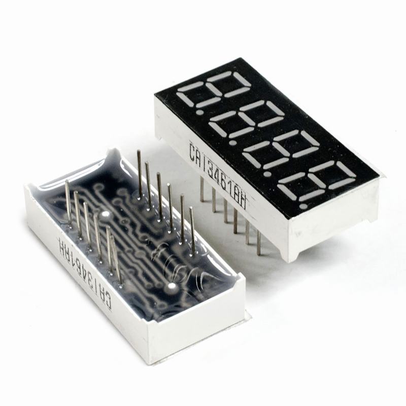 1 ชิ้น 3461 0.36" 30x14 สีแดง 4 หลักจอแสดงผล LED ทั่วไป Cathode / Common Anode