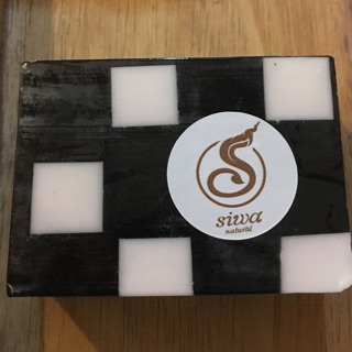 สบู่ดีท๊อกผงถ่านไม้ไผ่นมแพะ Charcoal &amp; Goats milk soap 120g.x2 ก้อน