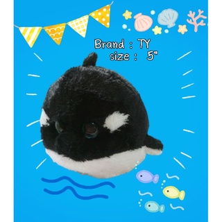 Orca whale plush 🌊ตุ๊กตาปลา ตุ๊กตาวาฬออก้า วาฬเพชฌฆาต