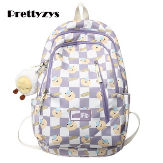 School Backpack Prettyzys 2022 Korean Large capacity 15.6 inch For Teenage Girl