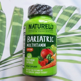 (NATURELO®) Bariatric Multivitamin with Iron 60 Vegetarian Capsules วิตามินรวม สำหรับผู้ลดขนาดกระเพาะ