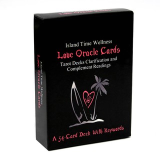 เกมการ์ด island time wellness love oracle tarot ของเล่นสําหรับเด็ก