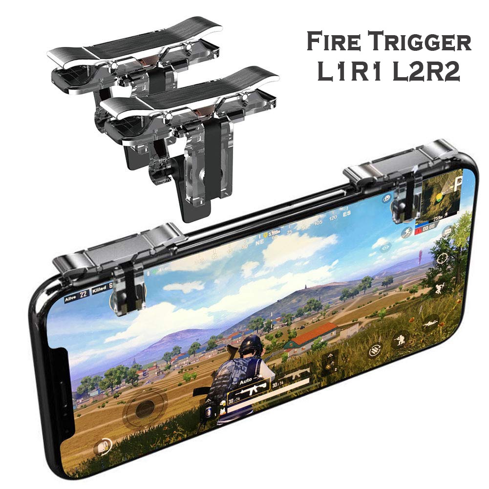คุณภาพระดับพรีเมียม T10S L1 R2 PUBG Mobile Controller PUBG Controller ปุ่ม Aim Fortnite PUBG Trigger