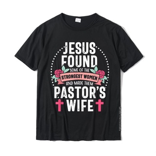 เสื้อยืดผู้ เสื้อยืด พิมพ์ลาย Pastor Wife Proud Jesus Christian Church เหมาะกับของขวัญ สําหรับผู้ชาย &amp;amp; เสื้อยืดผ้าฝ้