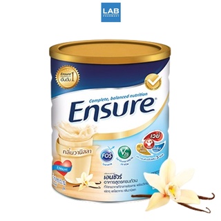 Ensure Vanilla 400g. - เอนชัวร์ รส วานิลลา อาหารเสริมสูตรครบถ้วน สำหรับผู้ใหญ่ 1 กระป๋อง บรรจุ 400 กรัม