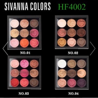 Sivanna อายแชโดว์ Velvet Eyeshdow 9เฉดสี เนื้อครีม ประกายซัมเมอร์