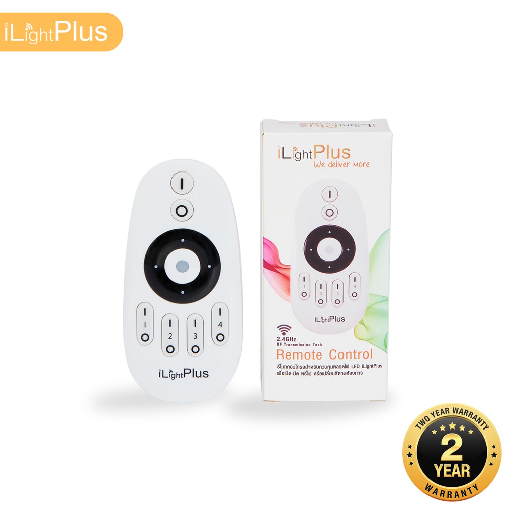 [ส่งไว ใช้นาน มอก.] iLightPlus หลอดไฟ LED รุ่น 2in1 (9W) 4 หลอดพร้อมรีโมท 1 ตัว