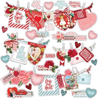 Simple Vintage My Valentine Cardstock Stickers 12"X12" Banners