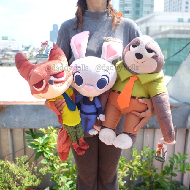 ตุ๊กตา Nick นิค & Judy จูดี้ & Flash แฟลช Zootopia ซูโทเปีย