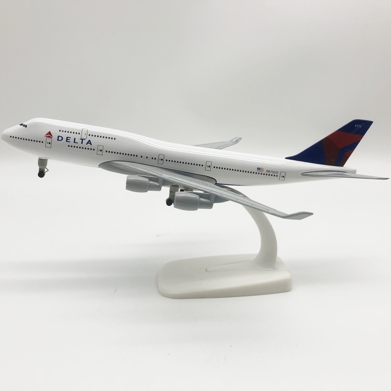 [20cm] โมเดลเครื่องบิน Delta B747 ลำใหญ่ ทำด้วยเหล็ก  มีล้อและขาตั้งโชว์  สวย งานละเอียด   -ของเล่น ของขวัญ ตั้งโชว ราคา ถูกที่สุด ดีลบีเคเค แกลเลอรีภาพที่ 3