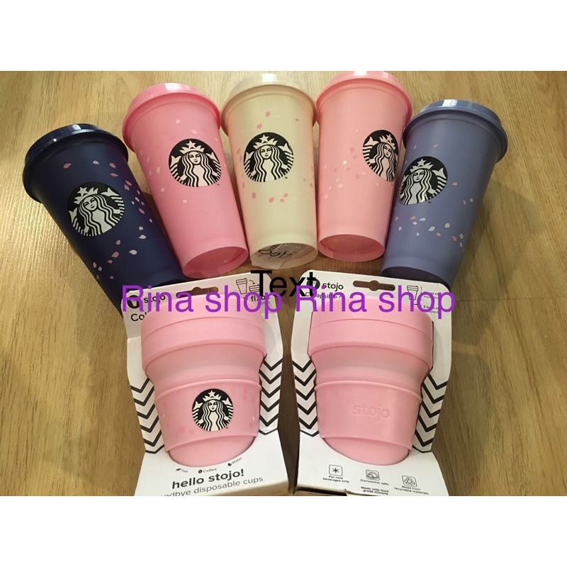 Starbucks sakura collection 2021 แก้วstarbucks stojo แก้ว reusable