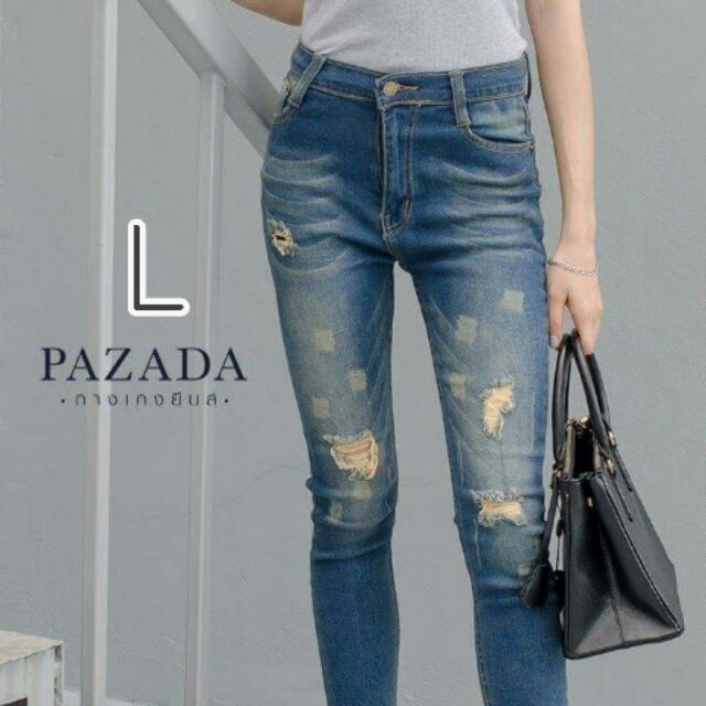Pazada กางเกงยีนส์ ไซส์ L รุ่น PZD-6666