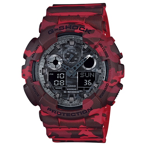 [ของแท้] Casio G-Shock นาฬิกาข้อมือ รุ่น GA-100CM-4ADR รับประกันศูนย์ CMG 1 ปี