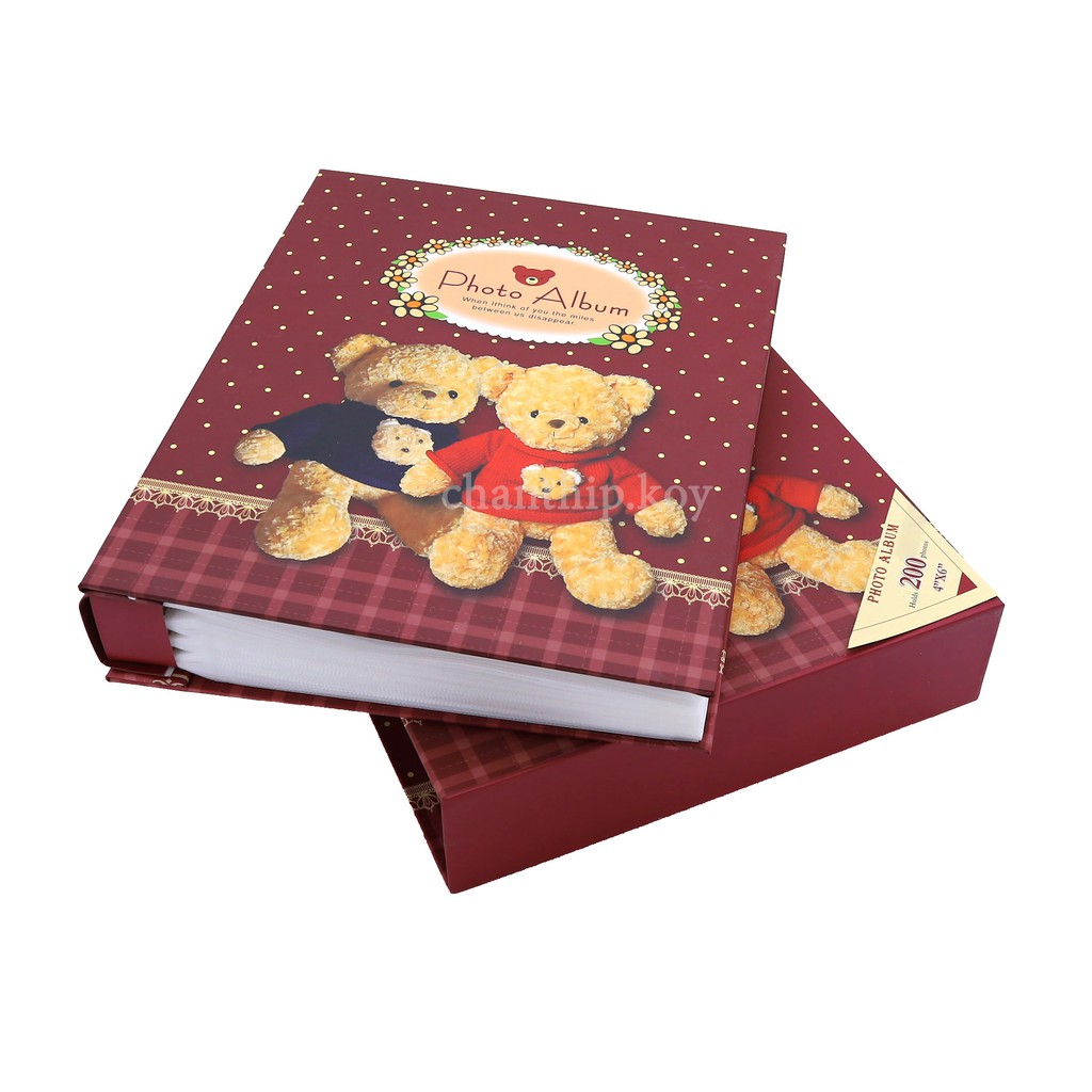 อัลบั้มรูป 4x6 ใส่ได้ 200 รูป