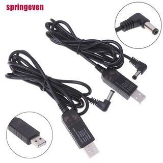 [springeven] ตัวแปลงแจ็ค USB dc 5v เป็น dc 9v 12v step up cable 2.1x5.5 มม.