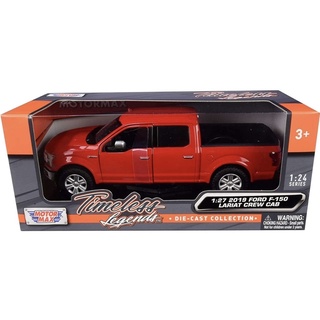 1:27 Timeless Legends รุ่น 2019 Ford F-150 Lariat Crew Cab สีแดง [Motormax]