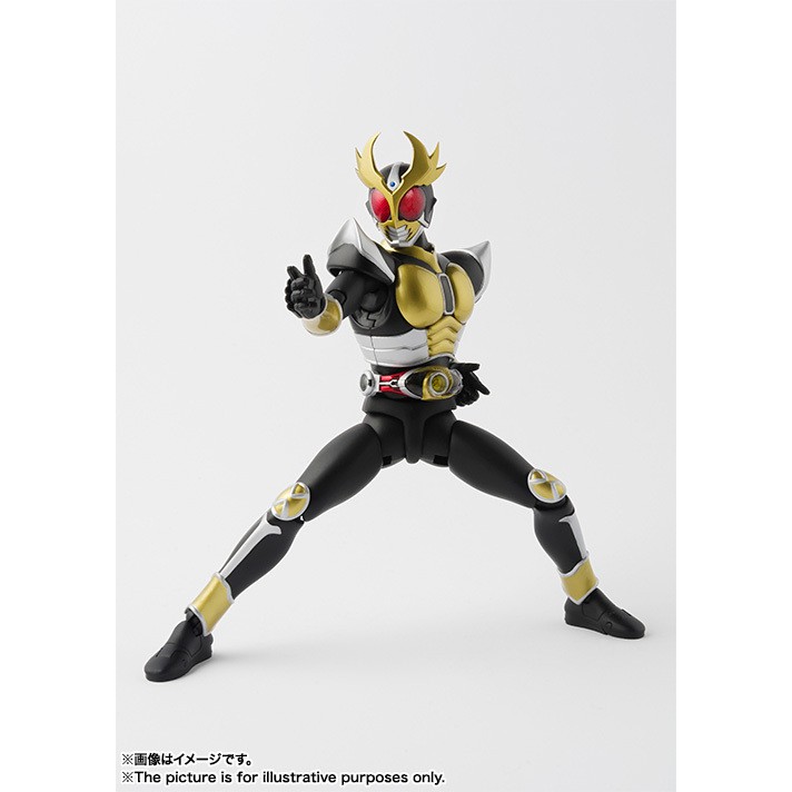 S.H. Figuarts แท้ Kamen Rider Agito v2.0 Ground Form & Machine Tornador Tamashii Bandai มือสอง