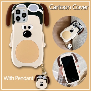 สําหรับ Vivo V23 5G V20Pro V11 V9 V5+ V5 plus S1 S12 X50 X60 X70 X80 Pro เคสมือถือ Soft TPU Case เคสป้องกัน Cute Cartoon Snoopy เคสกันกระแทก เคสซิลิโคน เคสป้องกันสามมิติ พร้อมจี้