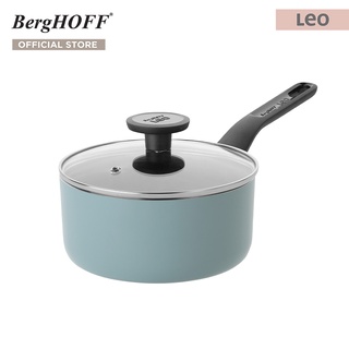 BergHOFF หม้อด้ามอะลูมิเนี่ยมเคลือบ รุ่น Leo  18 ซม สีเทาอมน้ำเงินเข้ม Slate 3950372