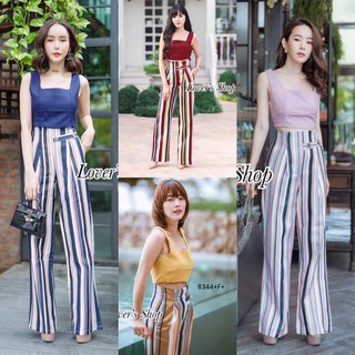 J8344 Set 2 ชิ้น เสื้อกล้าม ทรงครอบ