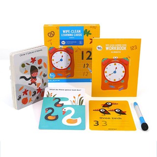 Joan Miro Wipe-Clean Learning Cards Numbers แฟลชการ์ดเขียนลบได้ - Little Picker