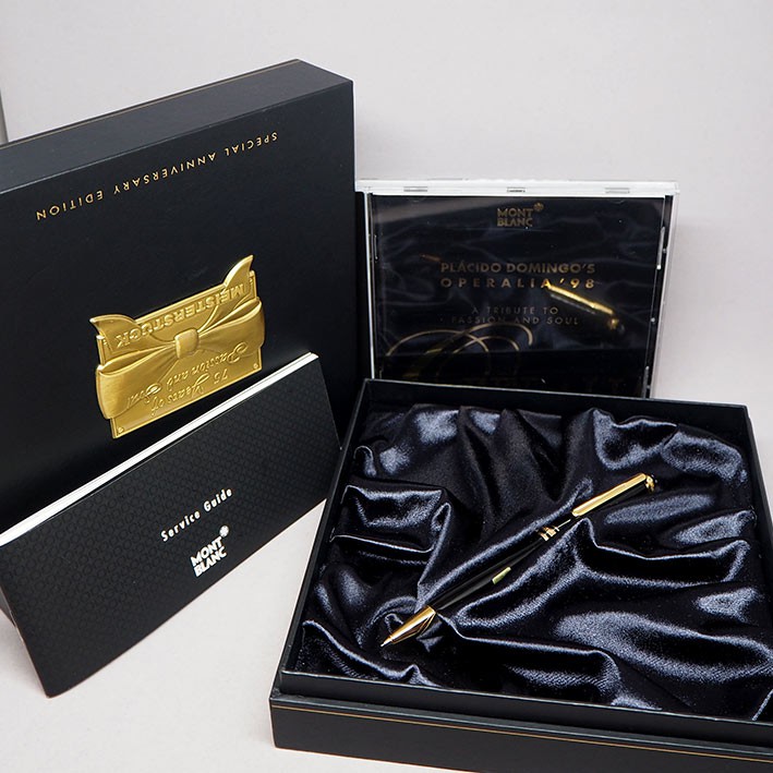 มือสอง ของแท้  ดินสอปากกา Montblanc Meisterstück 145. Operalia, 1998 75th Anniversary Special editio