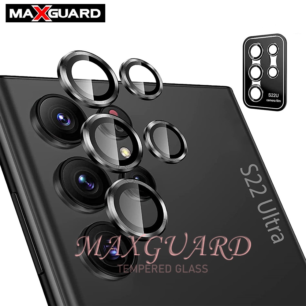 Maxguard - ตัวป้องกันเลนส์กล้อง 9H I Kaca Tempered Premium สําหรับ Samsung S22 Ultra / S23 Ultra