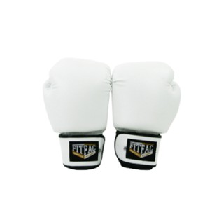 นวมต่อยมวย Fitfac สีขาว ไซต์12 fit fac boxing glove