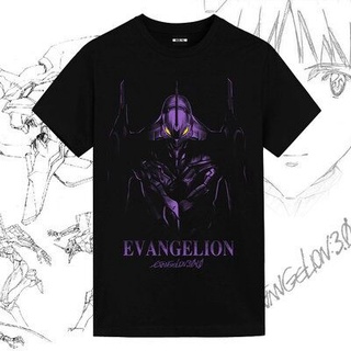 【Vansss】EVA แบรนด์ร่วมเสื้อยืด Neon Genesis Evangelion เครื่องแรกอะนิเมะสองมิติอุปกรณ์ต่อพ่วงสไตล์ญี่ปุ่นหลวมแขนสั้นอินเ