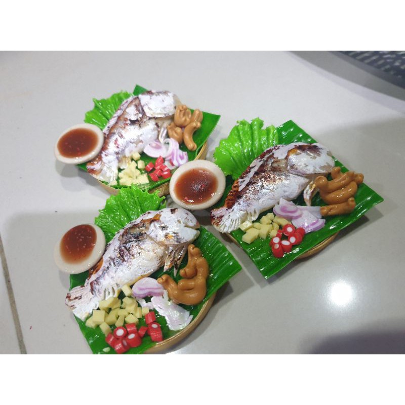 งานปั้นเมี่ยงปลาเผา+น้ำจิ้มขาด5เซนติเมตร
